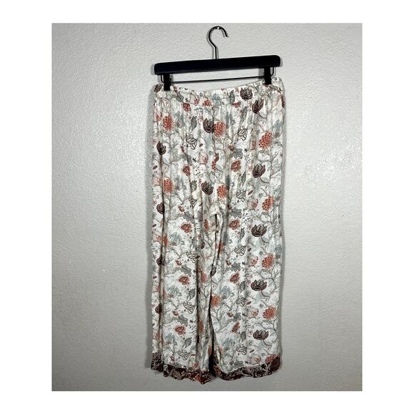 World Market Small Medium Boho Loose Fit Floral Casual PJ Bottom - Picture 6 of 6